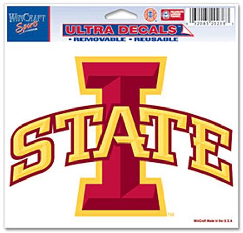 Iowa State Cyclones Decal 5x6 Ultra Color - Sports Fan Shop