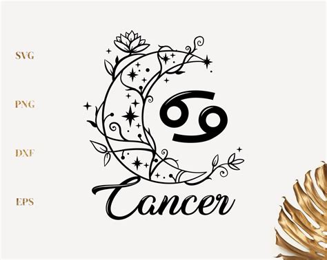 Buy Cancer Zodiac SVG, PNG Cut File Online in India - Etsy