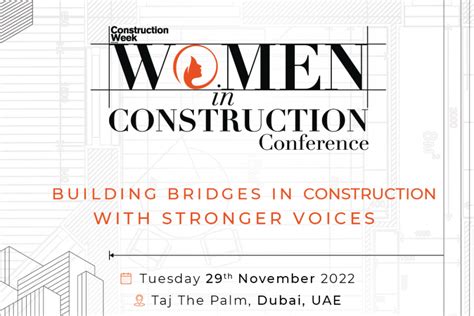 Construction Week: Women in Construction Conference on 29 Nov 2022 Construction Week Online