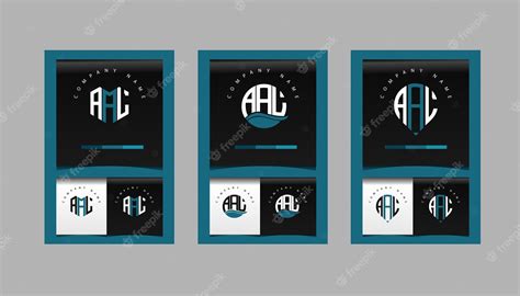 Premium Vector | Aal modern initial letter logo design vector bundle