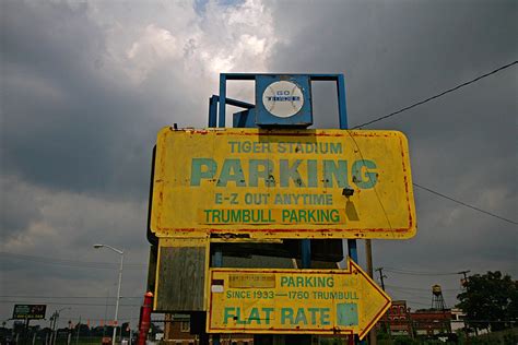 Tiger Stadium Parking | This sign advertises parking for the… | Flickr