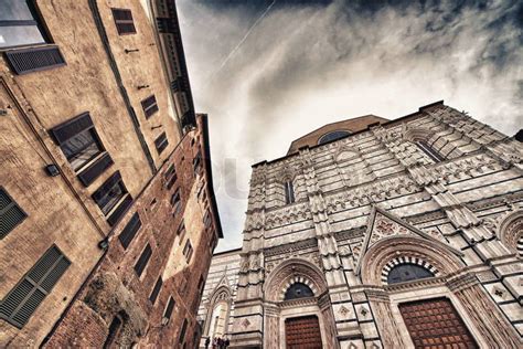 Siena, Italy. Beautiful view of famous medieval architecture. | Stock Photo | Colourbox