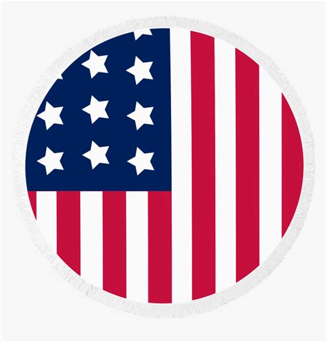 American Flag Circle Png - American Flag Round Png, Transparent Png - kindpng