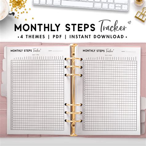 Monthly Steps Tracker - World of Printables