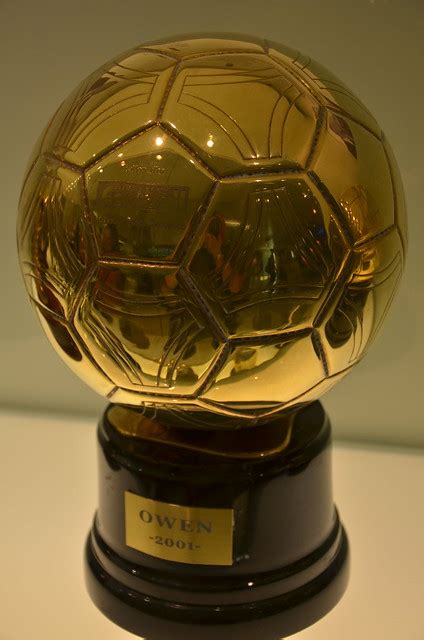 Michael Owen's 2001 European Player Of The Year award - the Ballon d'Or ...