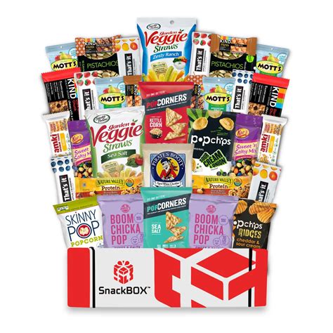 Buy SnackBOX Gluten Free y Snacks BOX Care Package Variety Pack (34 Count) Christmas College ...