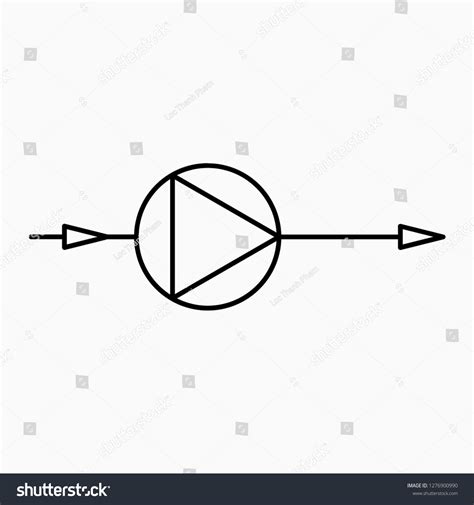 Outline Centrifugal Pump Symbol Vector Icon: เวกเตอร์สต็อก (ปลอดค่าลิขสิทธิ์) 1276900990 ...