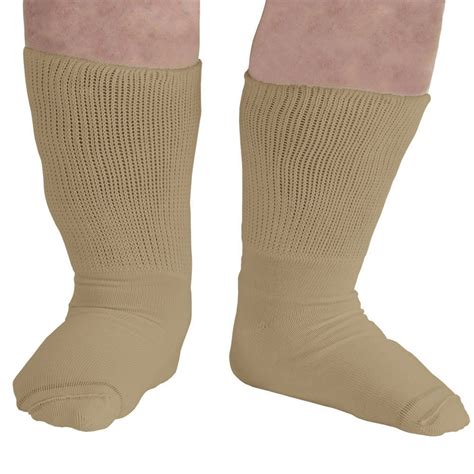 Extra Wide Sock Womens Bariatric Diabetic Crew Socks with Extra Wide Calves - Walmart.com ...