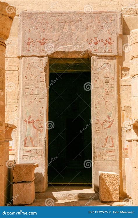 Tomb Of Hatshepsut In The Mortuary Temple Djeser-Djeseru, Luxor, Egypt Stock Photo ...