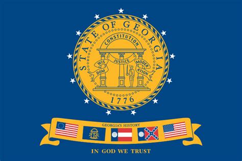 Flag of the State of Georgia (2001-2003) : r/vexillology