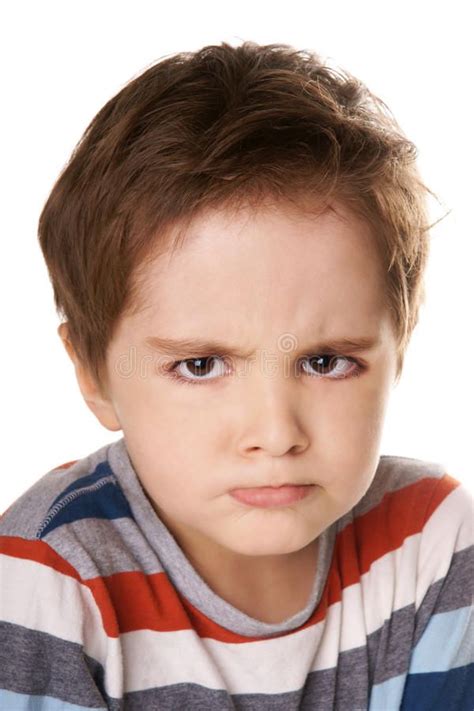 Angry kid. Close-up portrait of angry little boy isolated on white background #Sponsored , #Paid ...