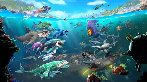 Download Hungry Shark Video Game Hungry Shark World 4k Ultra HD Wallpaper