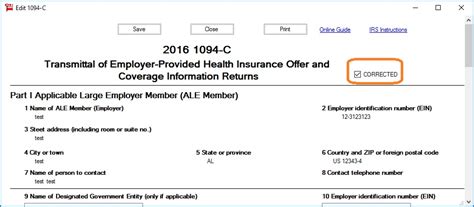 ez1095 software: How to Correct 1095-C and 1094-C Form