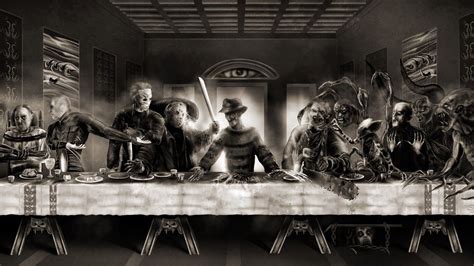 Horror Last Supper Wallpaper