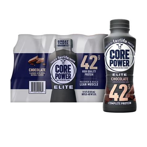 Buy Core Power Elite 42g Protein Shake, Chocolate, 14 Fluid Ounce (Pack ...