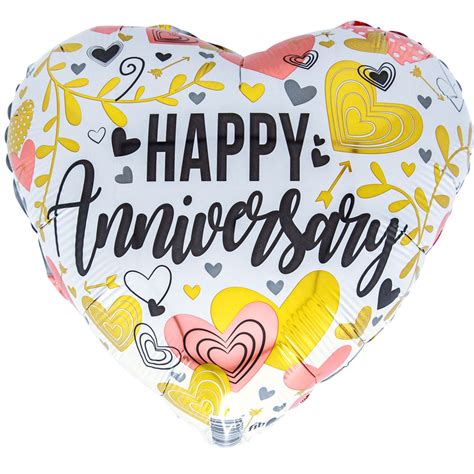 Happy Anniversary | Luft Balloon | Solid Color Balloons Chicago