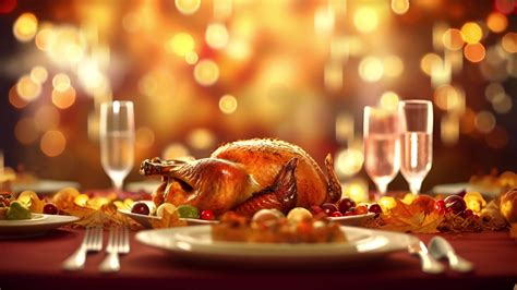 Thanksgiving Family Dinner Background Loop AI Generated 28572688 Stock ...