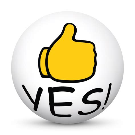 Thumb UP, Yes - 3D-Emoji 3/6 - Black and White Sphere - VECTOR GRAPHIC ...