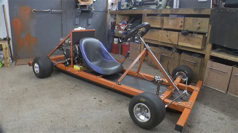 Making a Motorised Go Cart with NO WELDER and simple tools #1 - Chassis/Engine - YouTube