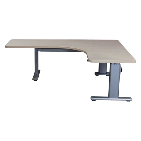 Steelcase L-Shape Used Manual Height Desk Left Return, Blonde Maple ...