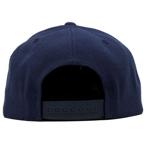 Blank Navy Blue Snapback Hat – Cap Swag