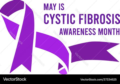 Cystic fibrosis awareness month Royalty Free Vector Image