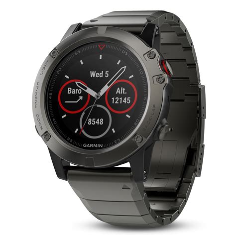 Garmin fenix 5x Sapphire Slate Gray with Metal Band 51mm | eBay