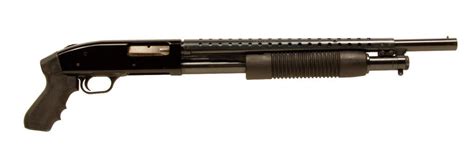 Mossberg Mdl 500A Riot Gun 12 ga SN:L033660, Short barreled pump action shotgun with pistol grip for