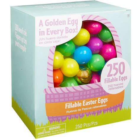 Multi-Colored Fillable Easter Eggs 250ct | Party City