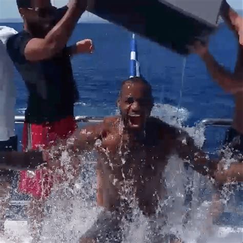 LeBron James accepts the #IceBucketChallenge