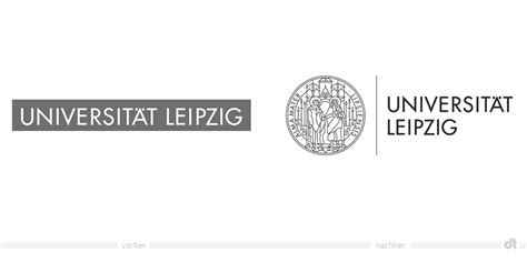 Uni Leipzig Logo – vorher und nachher – Design Tagebuch