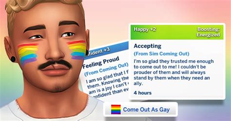 🌈 ________ LGBTQ TRAIT PACK NO ROMANTIC REJECTION PRIDE FLAG FACE PAINT | Sims, Sims 4 piercings ...