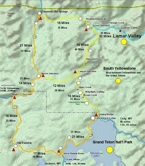 Lamar Valley Yellowstone Map