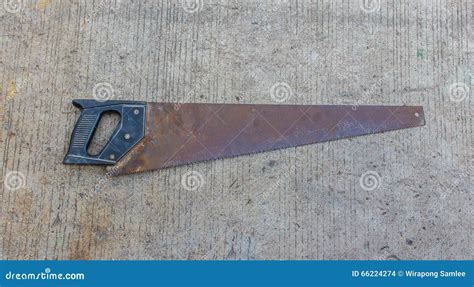 Hand saw wood stock photo. Image of steel, silver, hand - 66224274