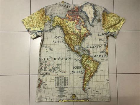 World map tshirt, Men's Fashion, Tops & Sets, Tshirts & Polo Shirts on ...