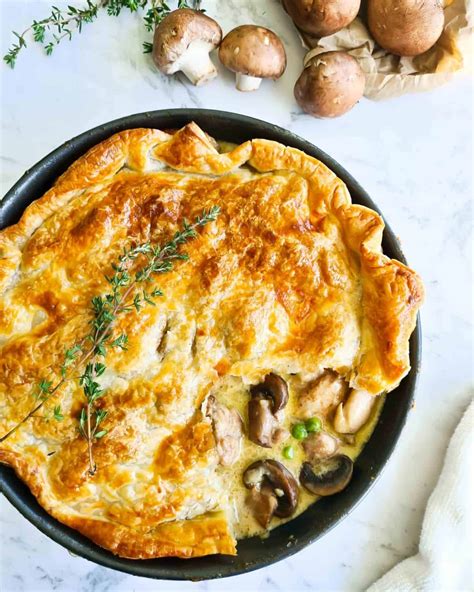 Chicken and Mushroom Pie - Casually Peckish