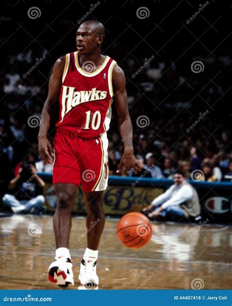 Mookie Blaylock, Atlanta Hawks. Editorial Stock Photo - Image of slide, association: 44407418