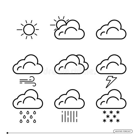 Weather Forecast Clipart Black And White