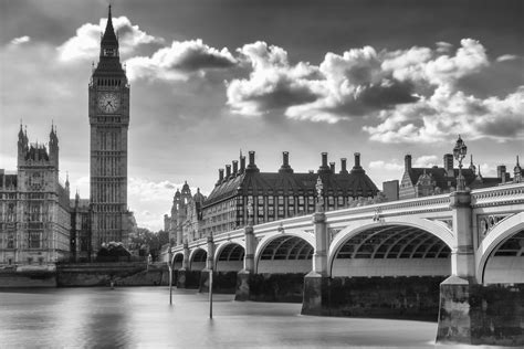 HD wallpaper: grayscale photo of London city, westminster bridge ...