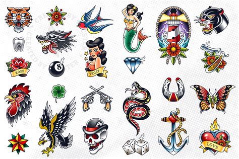 Traditional Tattoo Vector Pack - Design Cuts