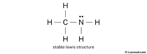 CH3NH2 Lewis structure - Learnool