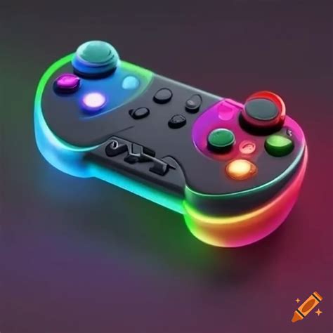 Rainbow colored cat controller buttons