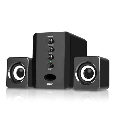 SADA D-202 USB Wired Combination Speakers Computer Speakers Bass Stereo Music Player Sub woofer ...