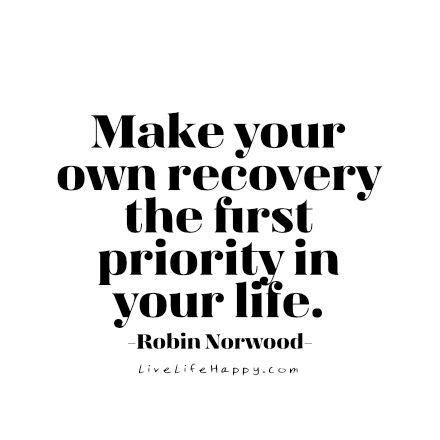 Make your own recovery | Love life quotes, Live life happy, Life quotes to live by