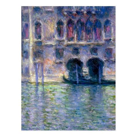 a painting of a gondola in front of a building with water and windows