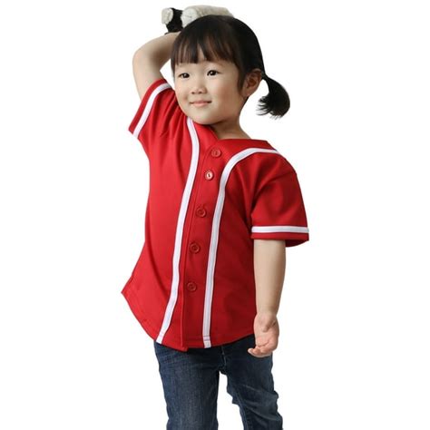 Hat and Beyond - Kids Unisex Baseball Jersey Button Down Athletic Sportswear Uniform - Walmart ...