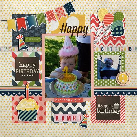 Happy Birthday Kamri - Scrapbook.com | Birthday scrapbook layouts, Birthday scrapbook, Kids ...