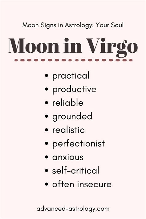 Moon in Virgo Characteristics: the Ultimate Guide