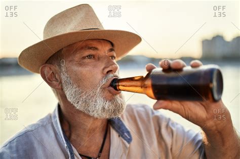 Man Drinking Beer