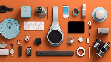 Premium AI Image | Tech gadgets and devices arranged in an organized manner Generative AI